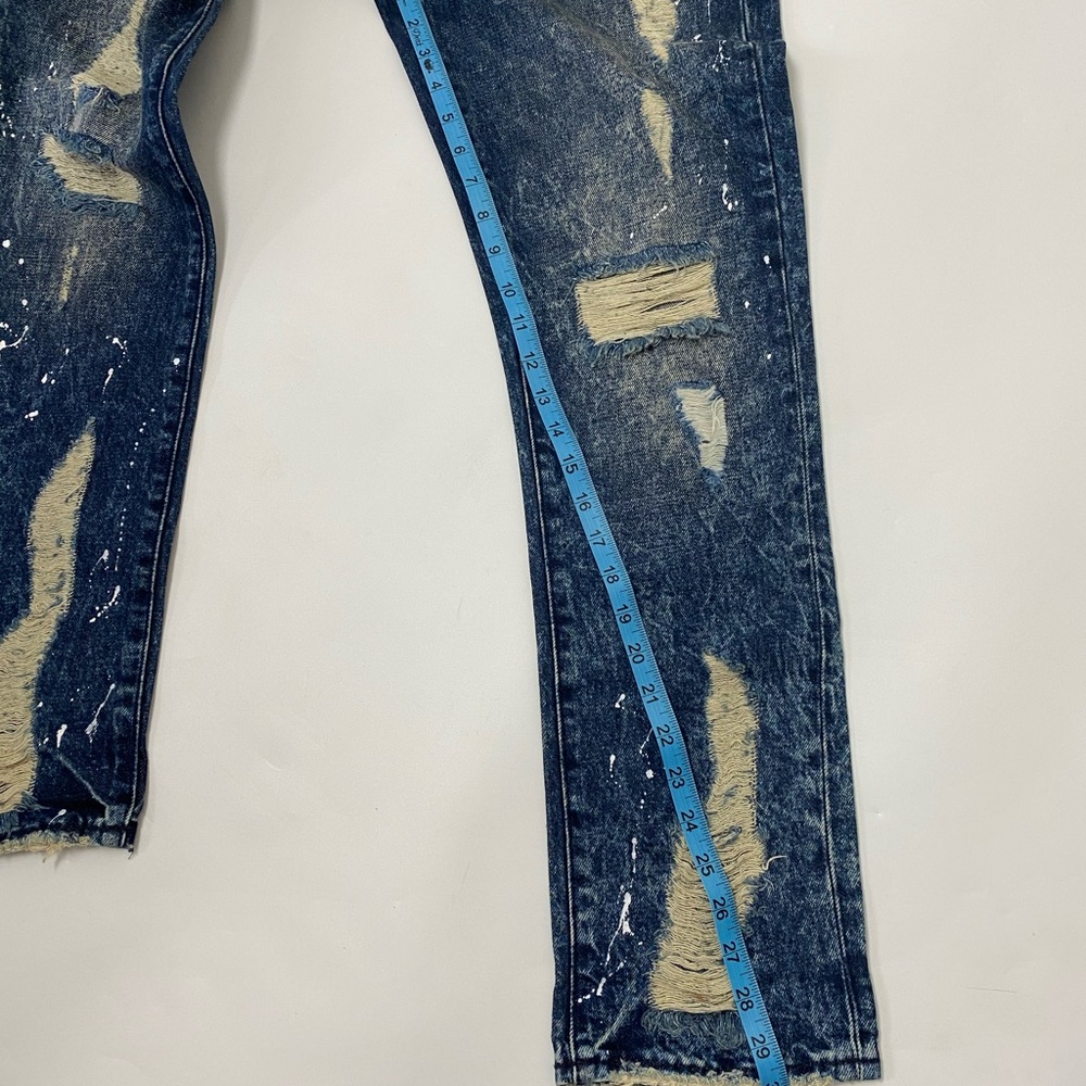 Rock Revival slouchy straight distressed jeans 25 - Picture 12 of 12